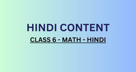 CLASS 6 - MATH - HINDI | SLLEARNING